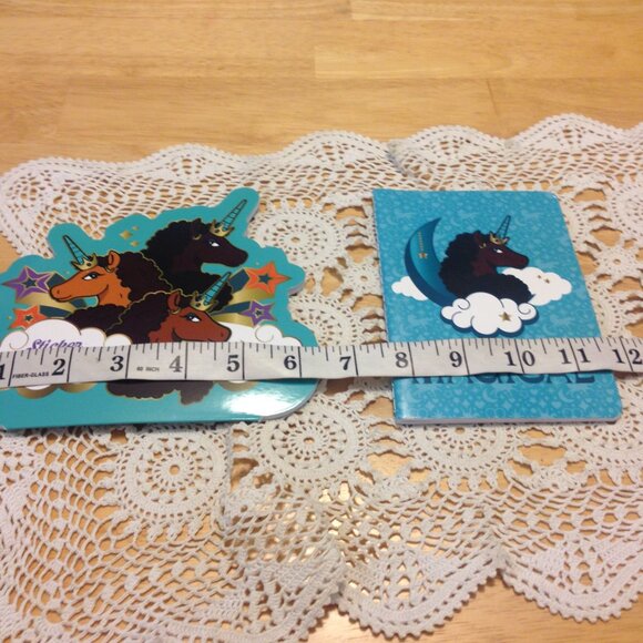 Christmas Stocking Stuffers bundle, stickers and notebooks, unicorns - Picture 5 of 8